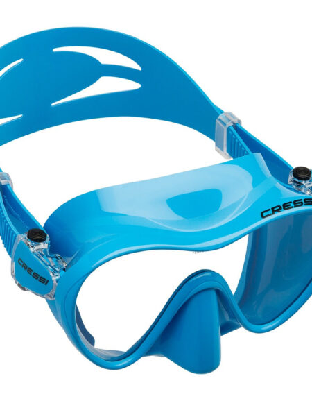 Cressi F1 High-Grade Silicone Frameless Dive Mask - Blue