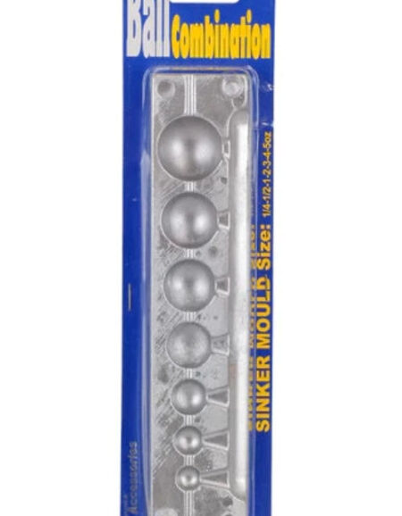 Ball Sinker Mould Combo of 7 from 0.25 to 6 Oz Pro Hunter