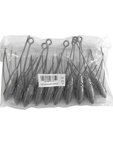 Breakaway Sinker Bulk Pack 3oz (10 per pack)