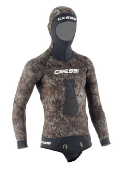 Cressi Tracina Mens Spearfishing Wetsuit Jacket Top 5mm